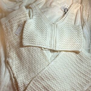 Pink Rose crochet set size M